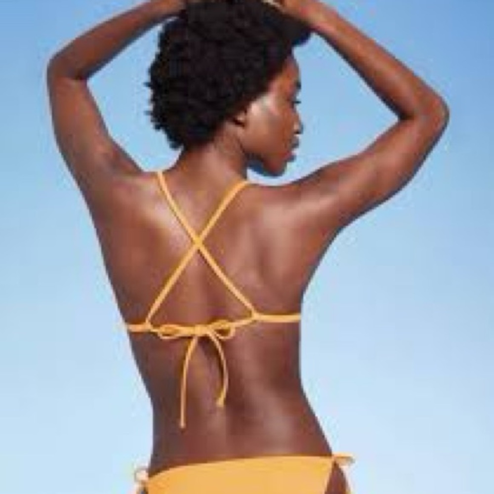 Wild Fable Ribbed Triangle String Bikini Top - Picture 6 of 6